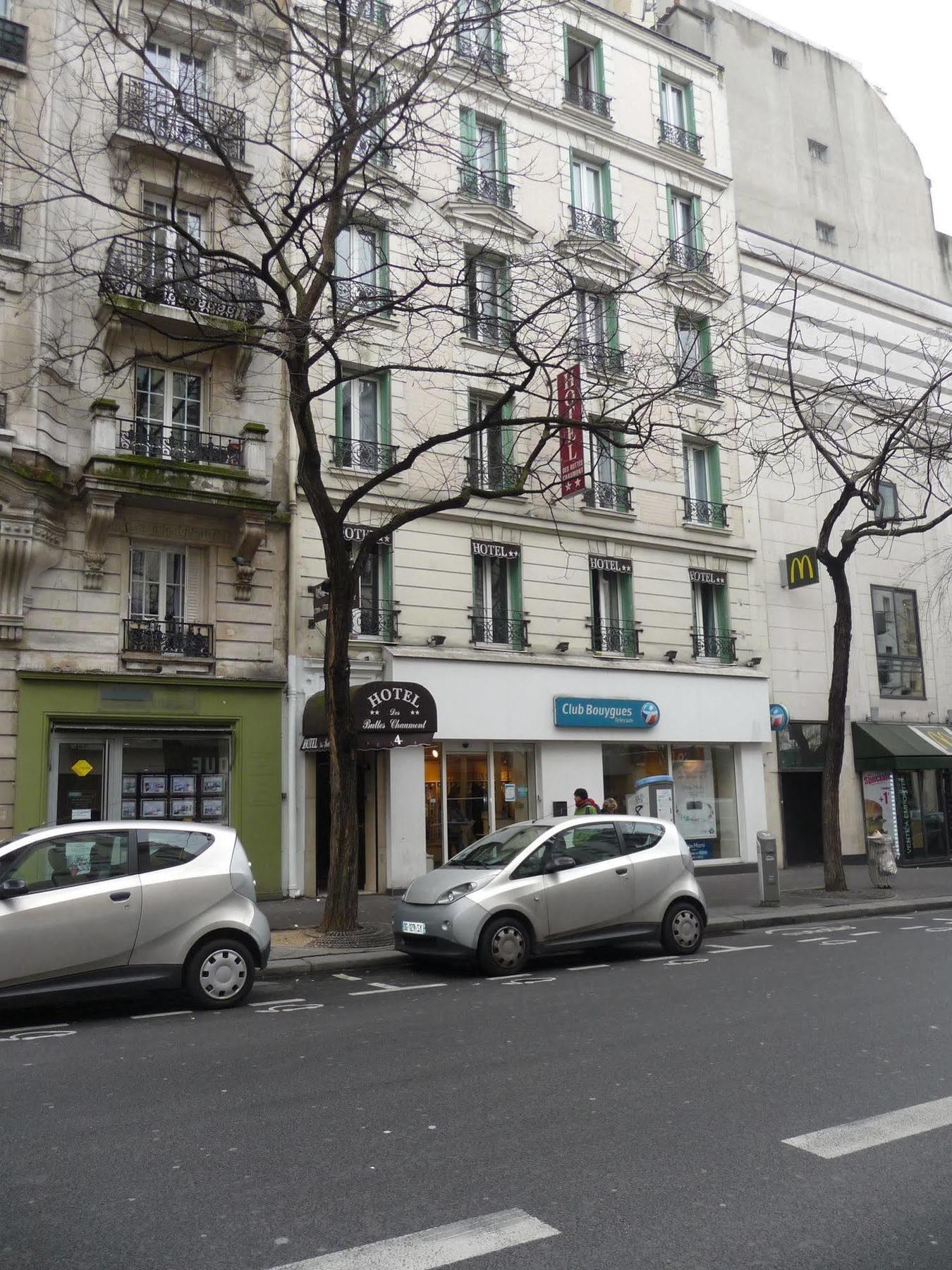Hôtel des Buttes Chaumont Paris Exterior foto
